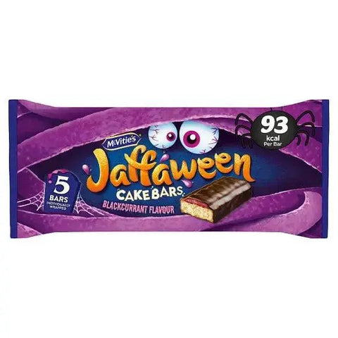 McVitie's Jaffaween Blackcurrant Cake Bar Multipack 5 x24.4g, 122g (Case of 12)