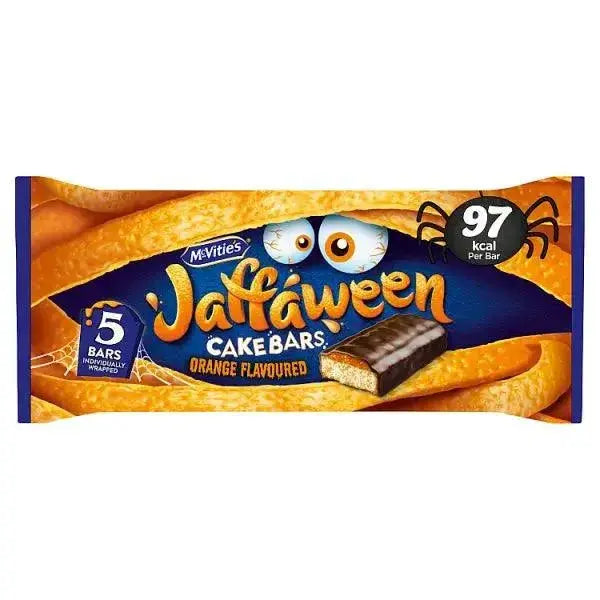 McVitie's Jaffaween Orange Cake Bar Multipack 5 x 24.4g, 122g (Case of 12)