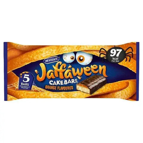 McVitie's Jaffaween Orange Cake Bar Multipack 5 x 24.4g, 122g (Case of 12)