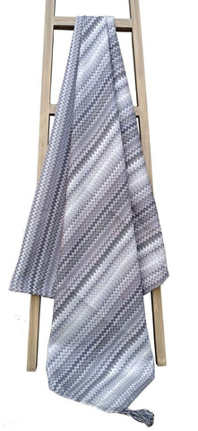 OLIVIA ROCCO Mia Bohemian Throw Blanket Tribal Striped Pattern Tasselled Edges Soft Polyester For Sofas And Beds Calming Colours