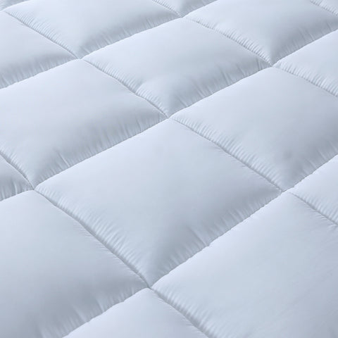 OLIVIA ROCCO Microfibre Mattress Topper Heavy Fill Extra Deep For Ultimate Comfort Anti Allergy Cooling Hypoallergenic Machine Washable