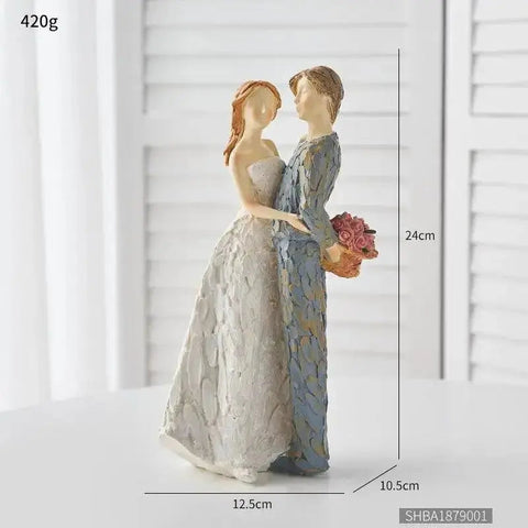 Modern Resin Character Miniature Figurines Home Decoration Accessories Love Gift Desk Decoration Memorial Gift Easter Decoration