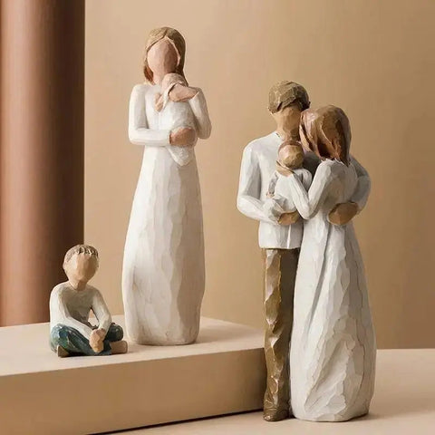 Modern Resin Character Miniature Figurines Home Decoration Accessories Love Gift Desk Decoration Memorial Gift Easter Decoration