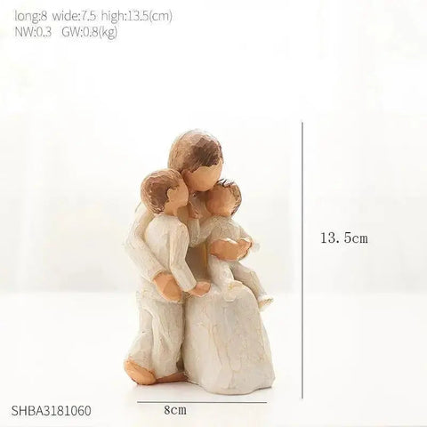 Modern Resin Character Miniature Figurines Home Decoration Accessories Love Gift Desk Decoration Memorial Gift Easter Decoration