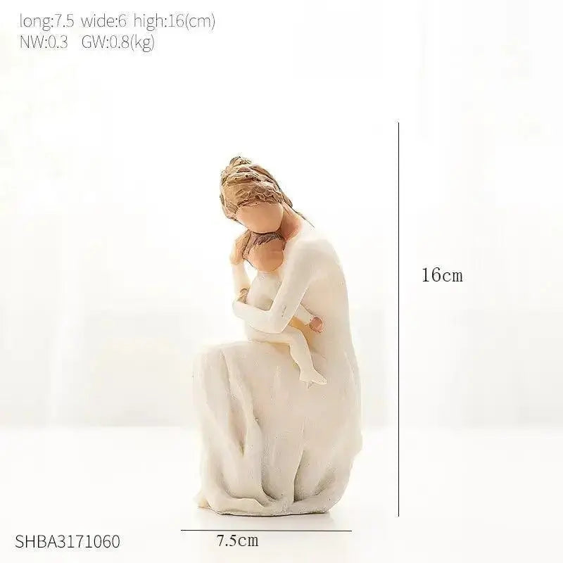 Modern Resin Character Miniature Figurines Home Decoration Accessories Love Gift Desk Decoration Memorial Gift Easter Decoration