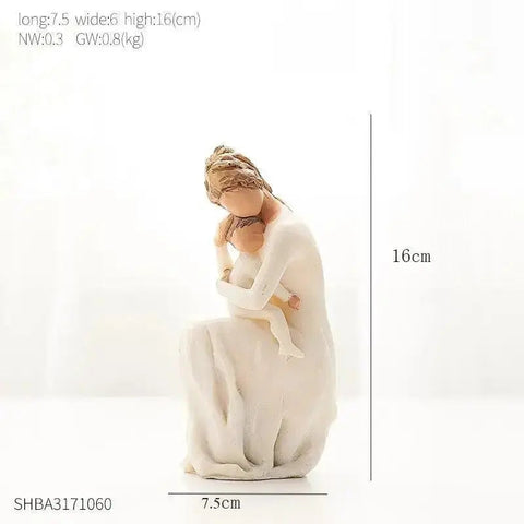 Modern Resin Character Miniature Figurines Home Decoration Accessories Love Gift Desk Decoration Memorial Gift Easter Decoration