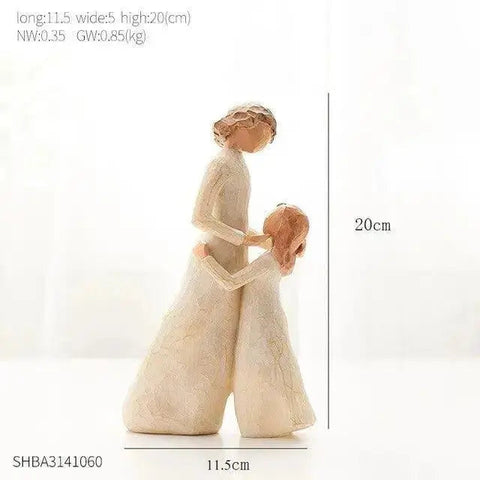 Modern Resin Character Miniature Figurines Home Decoration Accessories Love Gift Desk Decoration Memorial Gift Easter Decoration