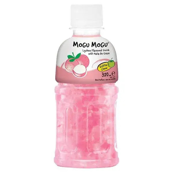 Mogu Mogu Lychee Flavored Drink with Nata de Coco 320ml (Case of 24)