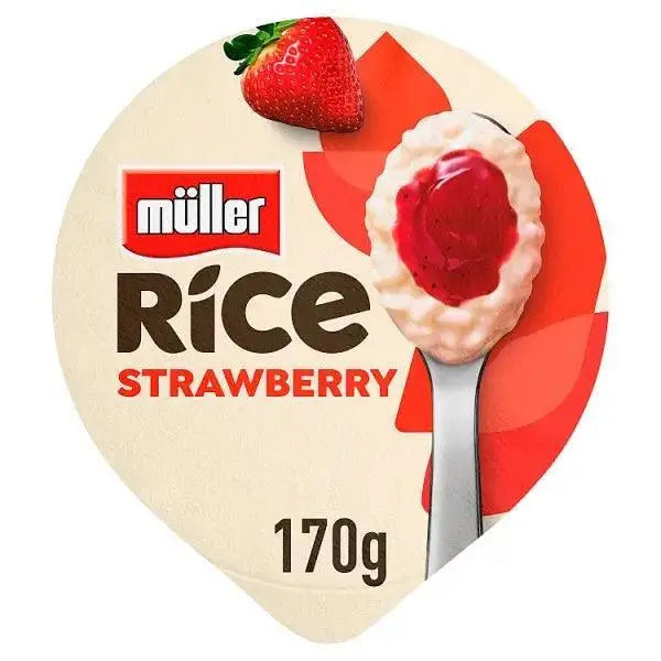Müller Rice Strawberry Low Fat Pudding Dessert (Case of 12)