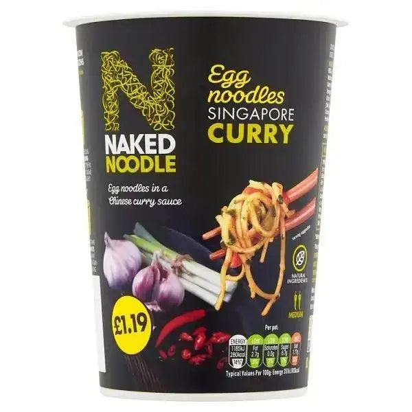 Naked Noodle Egg Noodles Singapore Curry 78g (Case of 12)