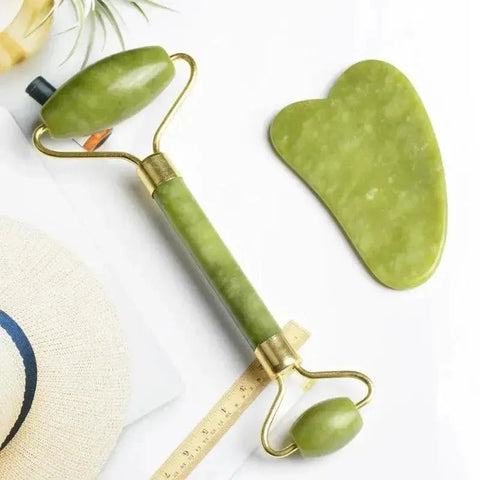 Natural Jade Roller Massager for Face Body and Back