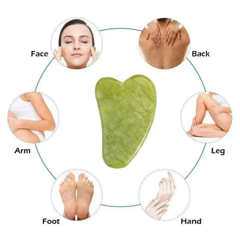 Natural Jade Roller Massager for Face Body and Back