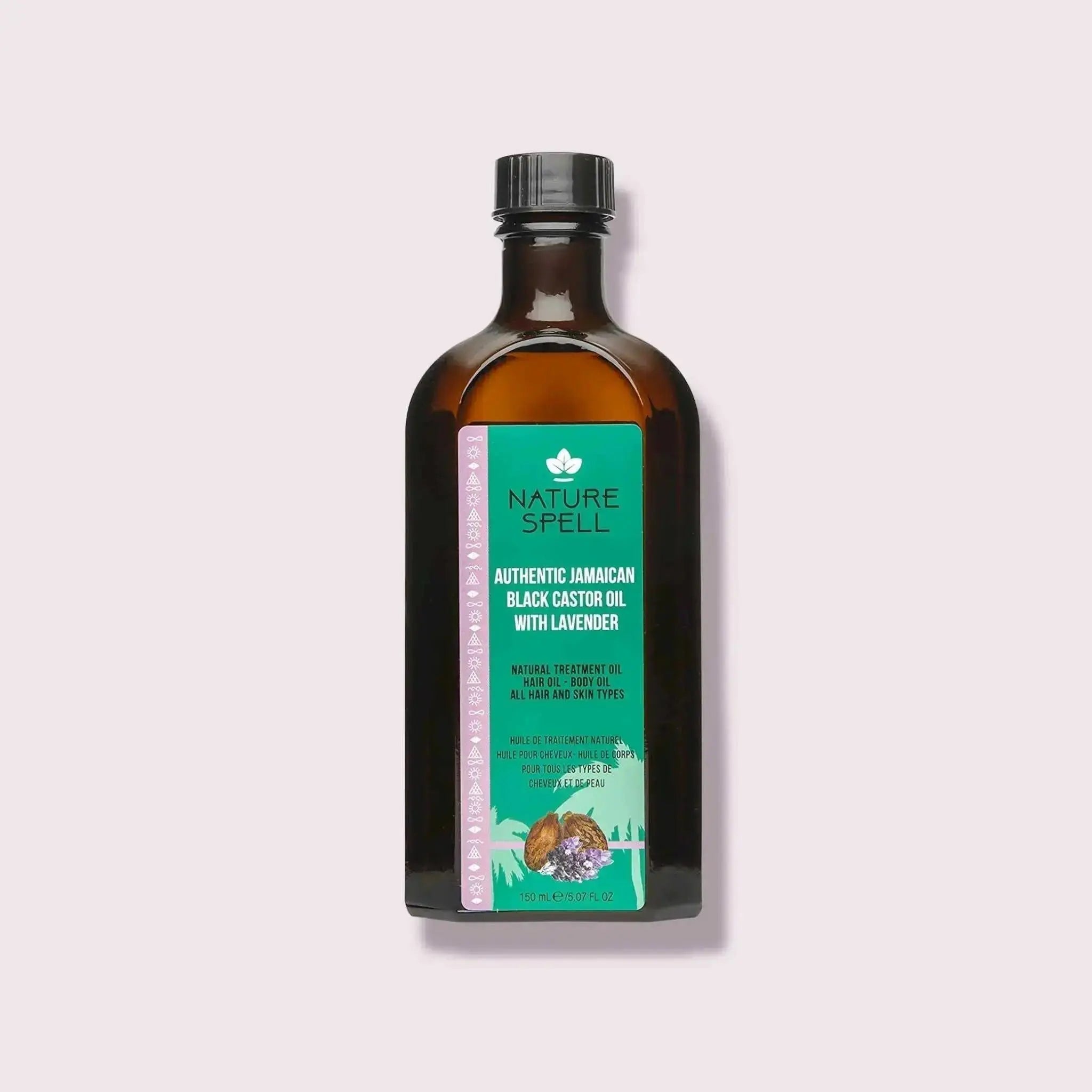 Nature Spell Authentic Jamaican Black Castor Oil with Lavender for Hair & Body 150 ml