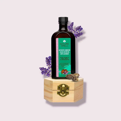 Nature Spell Authentic Jamaican Black Castor Oil with Lavender for Hair & Body 150 ml
