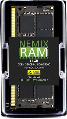 NEMIX RAM 16GB DDR-4 PC4-25600 for PCs – NEW