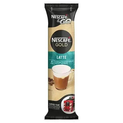Nescafe and Go Gold Latte 8 x 23g Instant Coffee Beverage
