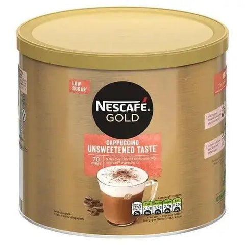 Nescafe Gold Cappuccino Unsweetened Instant Coffee Tin 1kg