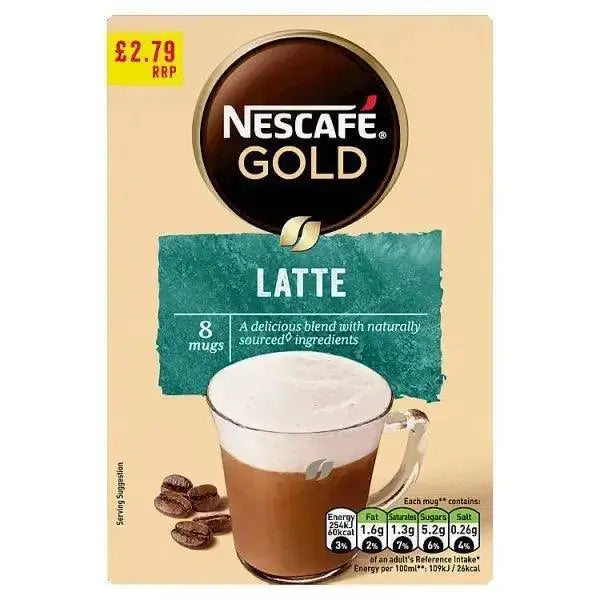Nescafé Gold Latte 8 x 15.5g (124g) (Case of 6)
