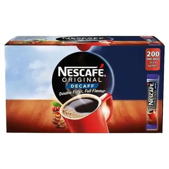 Nescafe Original Decaffeinated Instant Coffee Sachets 200 x 1.8g