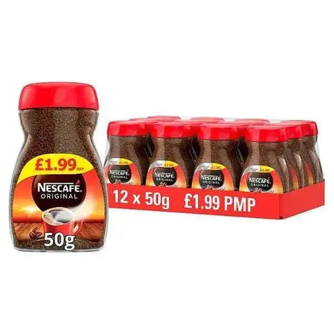Nescafe Original Instant Coffee 50g (Case of 12)