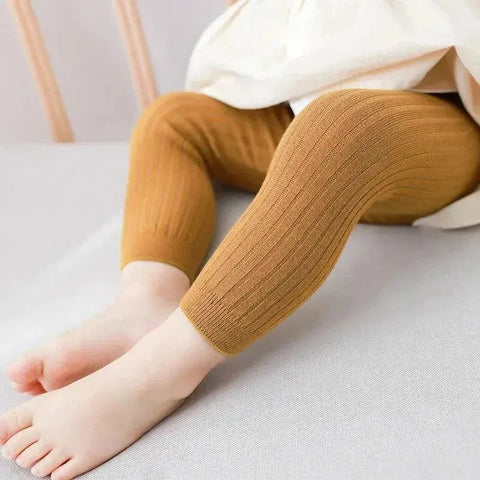 New Summer Baby Boys Girls Pants Newborn Girl Leggings Tights Solid Cotton Stretch Kids Children Knitting Trousers For 0-6 Years