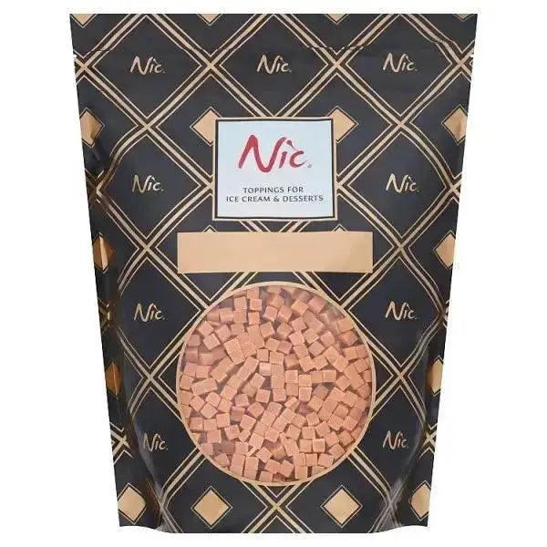 Nic Luxury Toppings Caramel Mini Fudge Cubes 1kg