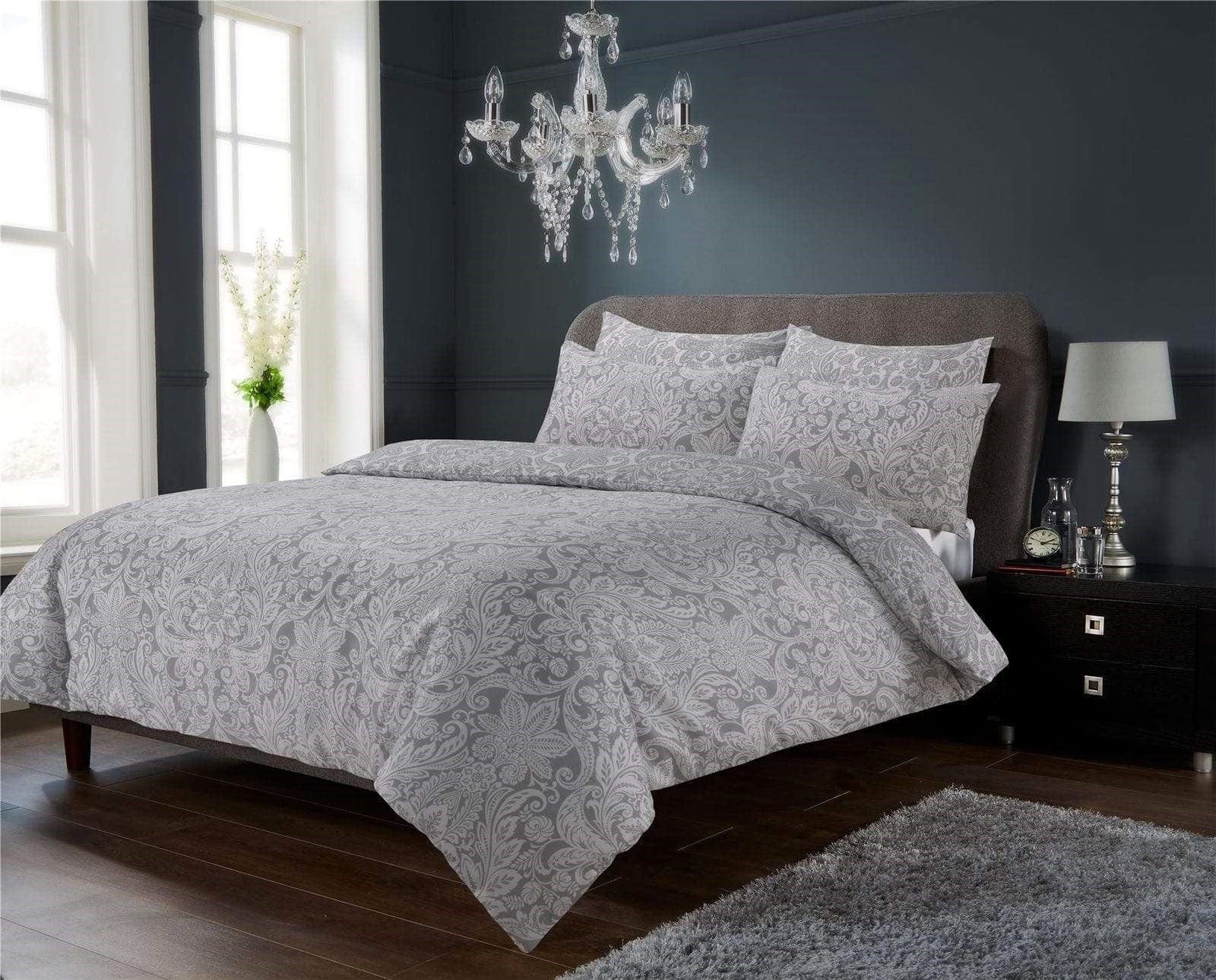 OLIVIA ROCCO Luxury Cotton Rich Duvet Sets Easycare Includes Duvet Cover And Pillowcases In Single Double King Size For All Seasons