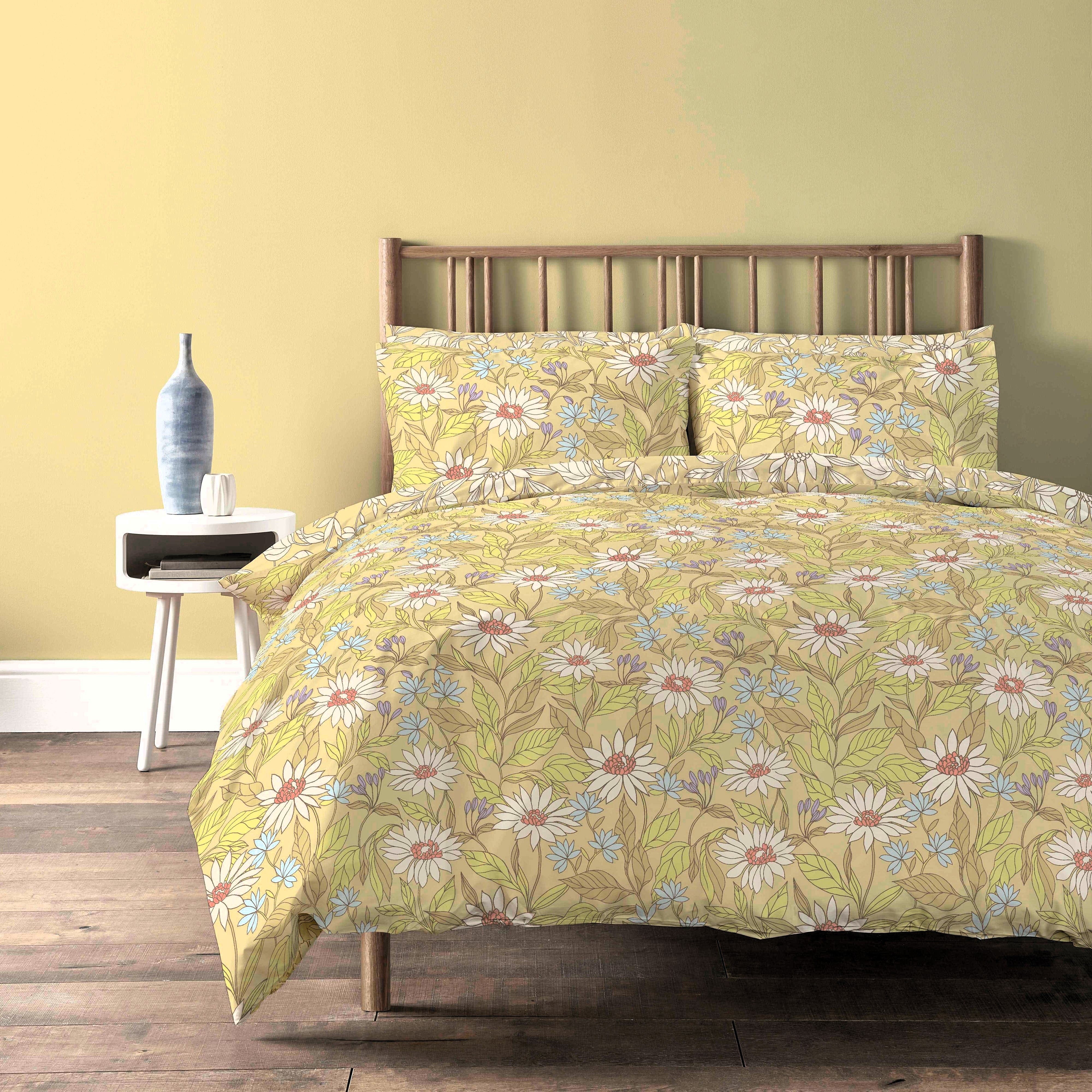 OLIVIA ROCCO Luxury Cotton Rich Duvet Sets Easycare Includes Duvet Cover And Pillowcases In Single Double King Size For All Seasons