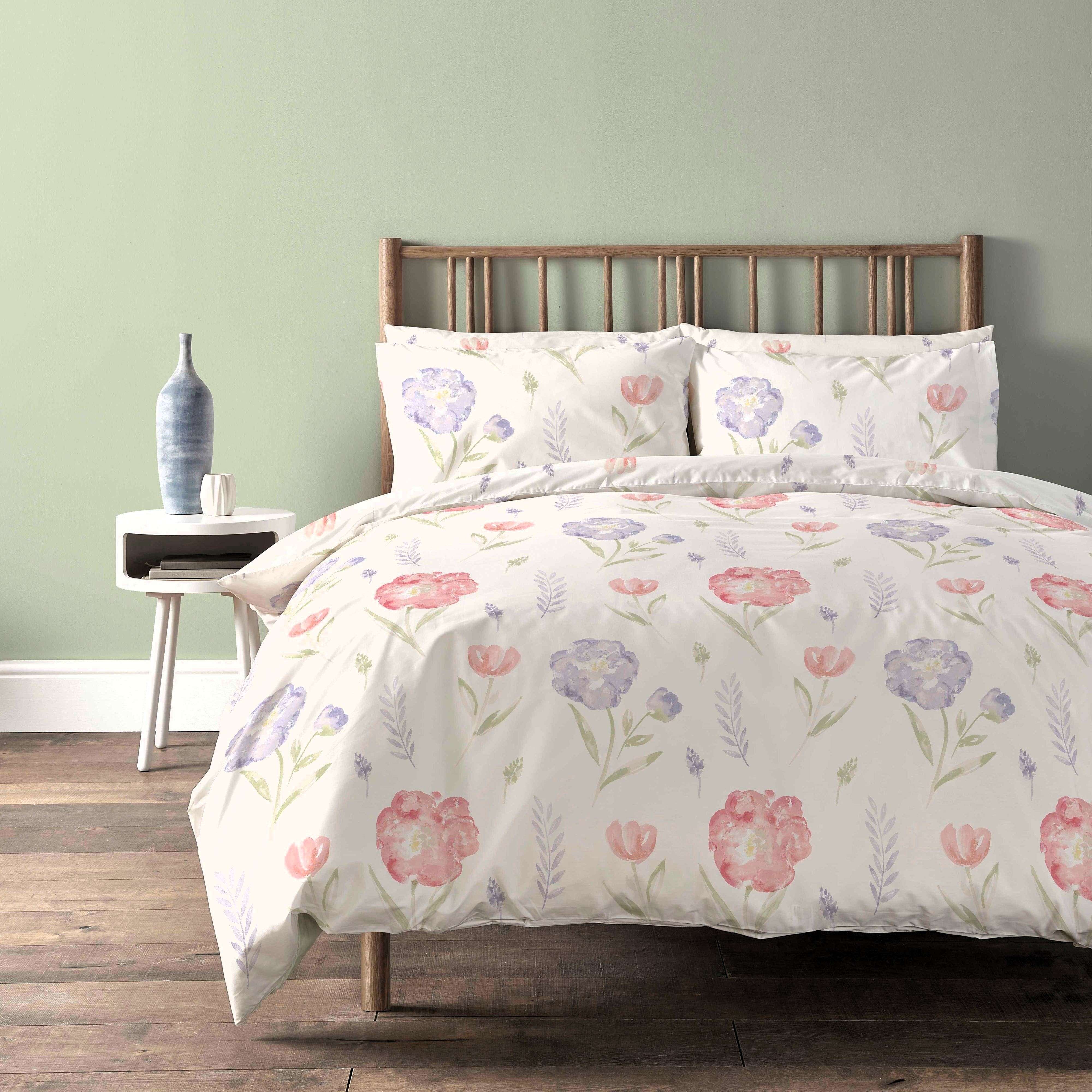 OLIVIA ROCCO Luxury Cotton Rich Duvet Sets Easycare Includes Duvet Cover And Pillowcases In Single Double King Size For All Seasons