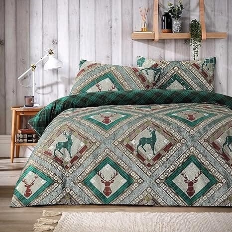 OLIVIA ROCCO Luxury Cotton Rich Duvet Sets Easycare Includes Duvet Cover And Pillowcases In Single Double King Size For All Seasons