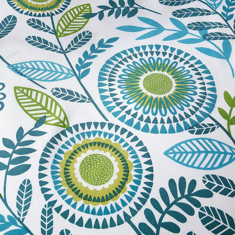 OLIVIA ROCCO Opulence Teal Printed Reversible Duvet Cover Set With Button Closure Single Double King Durable Polyester Blend Comfort Bedding