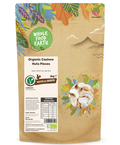 Organic Cashew Nuts Pieces