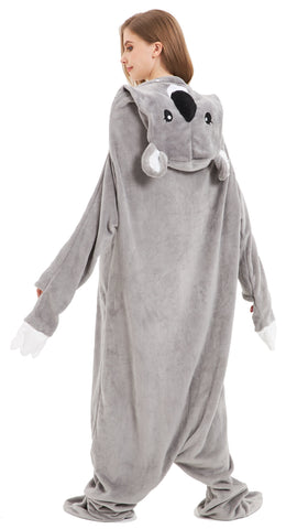 OLIVIA ROCCO Oversized Koala Wearable Blanket Hoodie In Soft Fleece With Sleeves Hooded Winter Loungewear For Home Comfort