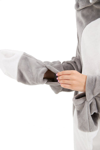 OLIVIA ROCCO Oversized Koala Wearable Blanket Hoodie In Soft Fleece With Sleeves Hooded Winter Loungewear For Home Comfort