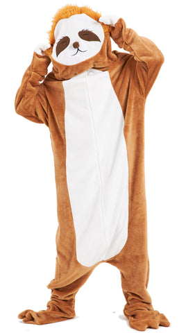 OLIVIA ROCCO Oversized Sloth Animal Wearable Blanket Hoodie Soft Fleece Hooded Blanket with Sleeves Warm Winter Loungewear