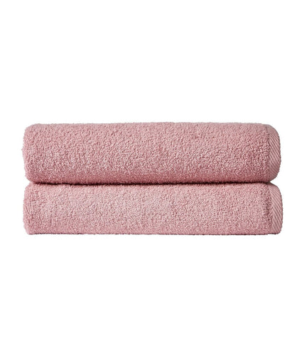 OLIVIA ROCCO Large Bath Sheets 80x140 cm Pack of 2 Quick Drying Lightweight Easycare Indus Valley Cotton Multiple Colours