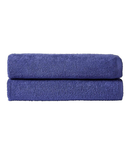 OLIVIA ROCCO Large Bath Sheets 80x140 cm Pack of 2 Quick Drying Lightweight Easycare Indus Valley Cotton Multiple Colours
