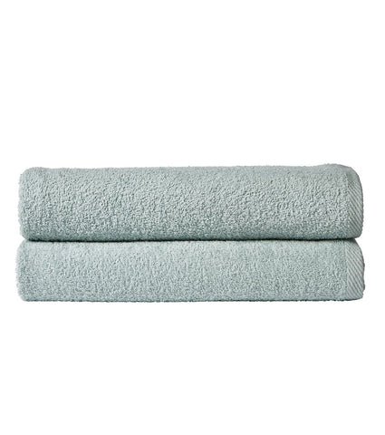OLIVIA ROCCO Large Bath Sheets 80x140 cm Pack of 2 Quick Drying Lightweight Easycare Indus Valley Cotton Multiple Colours