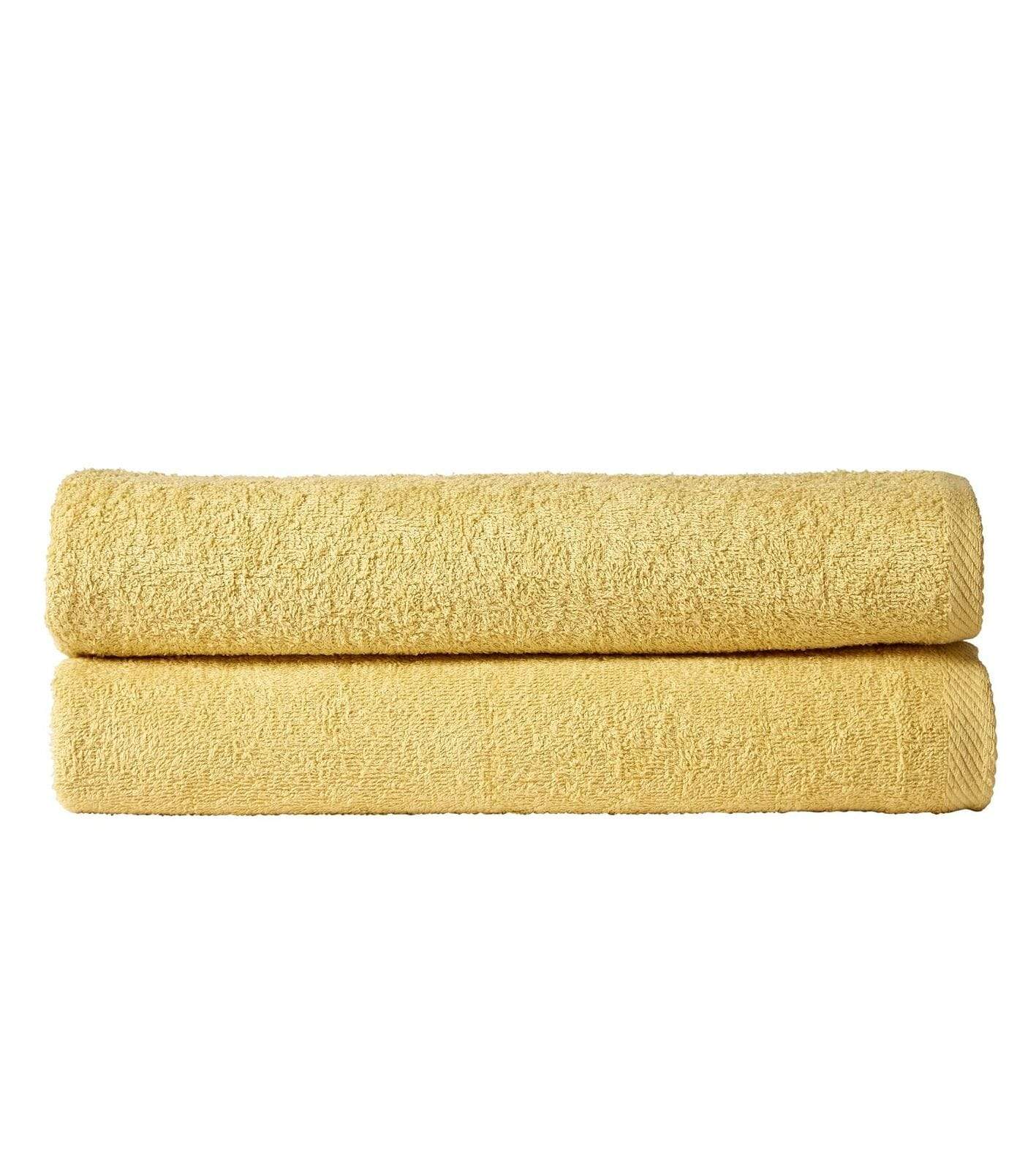 OLIVIA ROCCO Large Bath Sheets 80x140 cm Pack of 2 Quick Drying Lightweight Easycare Indus Valley Cotton Multiple Colours