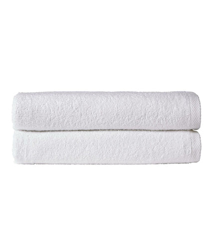 OLIVIA ROCCO Large Bath Sheets 80x140 cm Pack of 2 Quick Drying Lightweight Easycare Indus Valley Cotton Multiple Colours