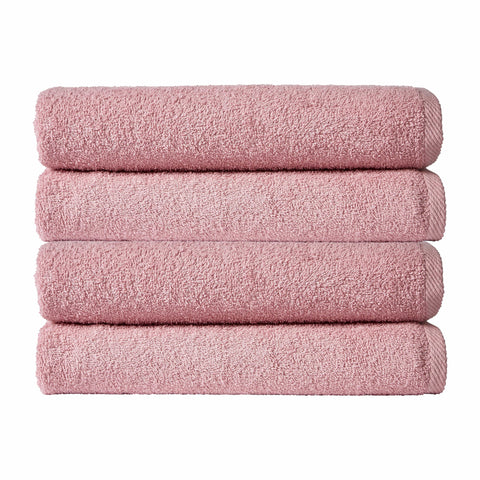 OLIVIA ROCCO Pack Of 4 Large Quick-Drying Indus Valley Cotton Bath Sheets 80x140cm Lightweight Easycare For Home Travel Gym Holidays Multiple Colours