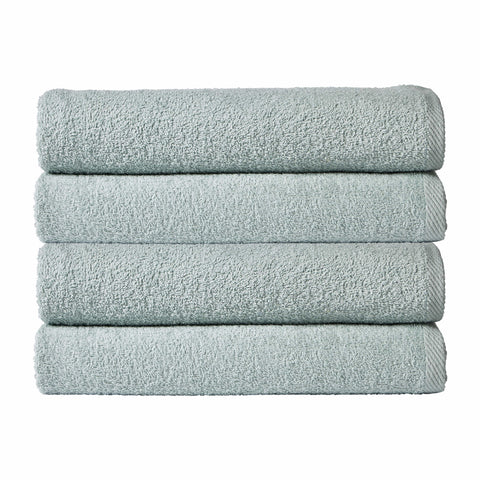 OLIVIA ROCCO Pack Of 4 Large Quick-Drying Indus Valley Cotton Bath Sheets 80x140cm Lightweight Easycare For Home Travel Gym Holidays Multiple Colours