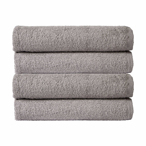 OLIVIA ROCCO Pack Of 4 Large Quick-Drying Indus Valley Cotton Bath Sheets 80x140cm Lightweight Easycare For Home Travel Gym Holidays Multiple Colours