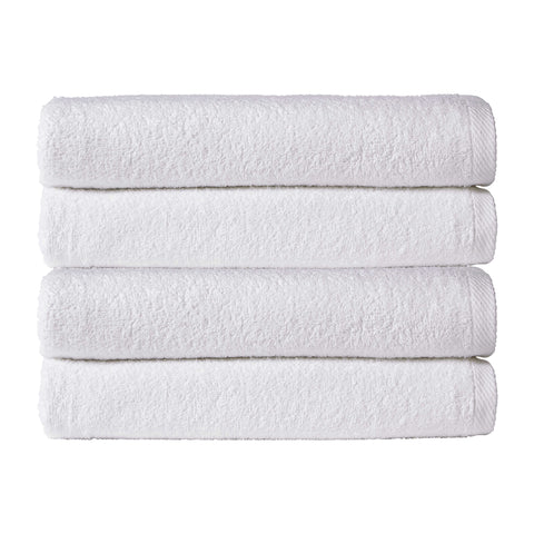 OLIVIA ROCCO Pack Of 4 Large Quick-Drying Indus Valley Cotton Bath Sheets 80x140cm Lightweight Easycare For Home Travel Gym Holidays Multiple Colours