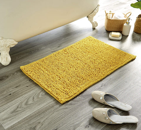 OLIVIA ROCCO Pebbles Micro Bobble Bath Mat Pure Indian Cotton Hand Woven Eco Friendly Knitted Design For Comfort And Durability