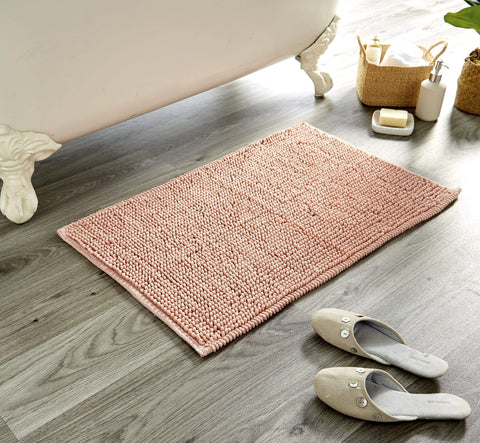 OLIVIA ROCCO Pebbles Micro Bobble Bath Mat Pure Indian Cotton Hand Woven Eco Friendly Knitted Design For Comfort And Durability