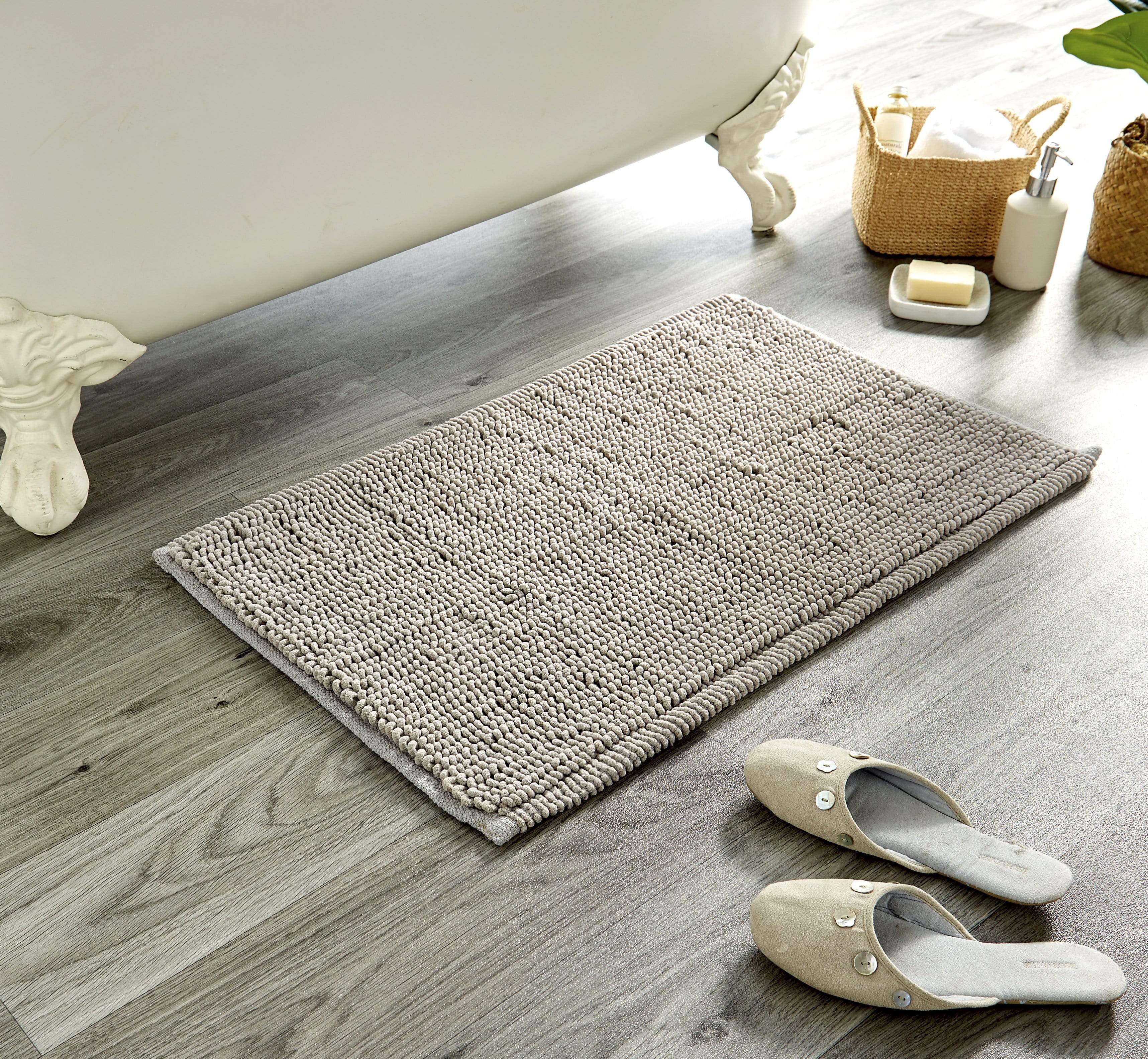 OLIVIA ROCCO Pebbles Micro Bobble Bath Mat Pure Indian Cotton Hand Woven Eco Friendly Knitted Design For Comfort And Durability