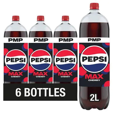 Pepsi Max Cherry No Sugar Cola 2L (Case of 6)