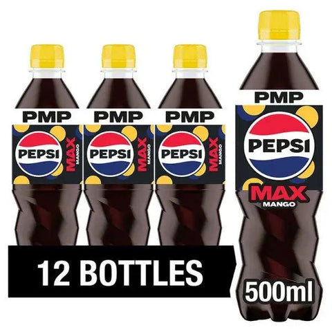 Pepsi Max Mango 500ml (Case of 12)