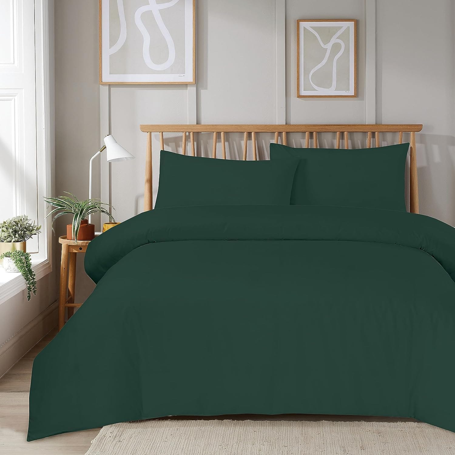OLIVIA ROCCO Duvet Set With Zipper Closure Easy Care Plain Dye Luxurious Super Soft Bed Linen Multiple Sizes And Colours